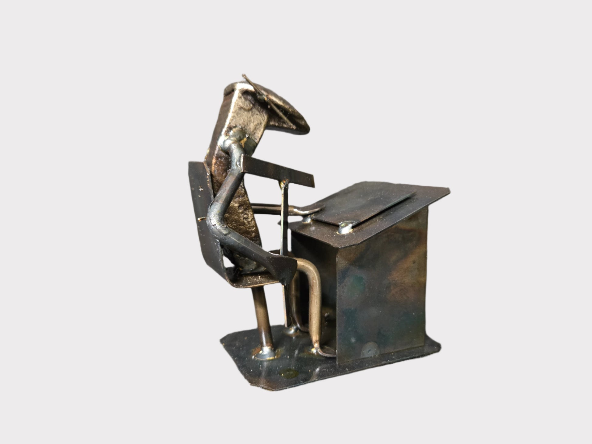 This figure is approximately 5 inches tall. It is common for the drafting tool placement to vary.