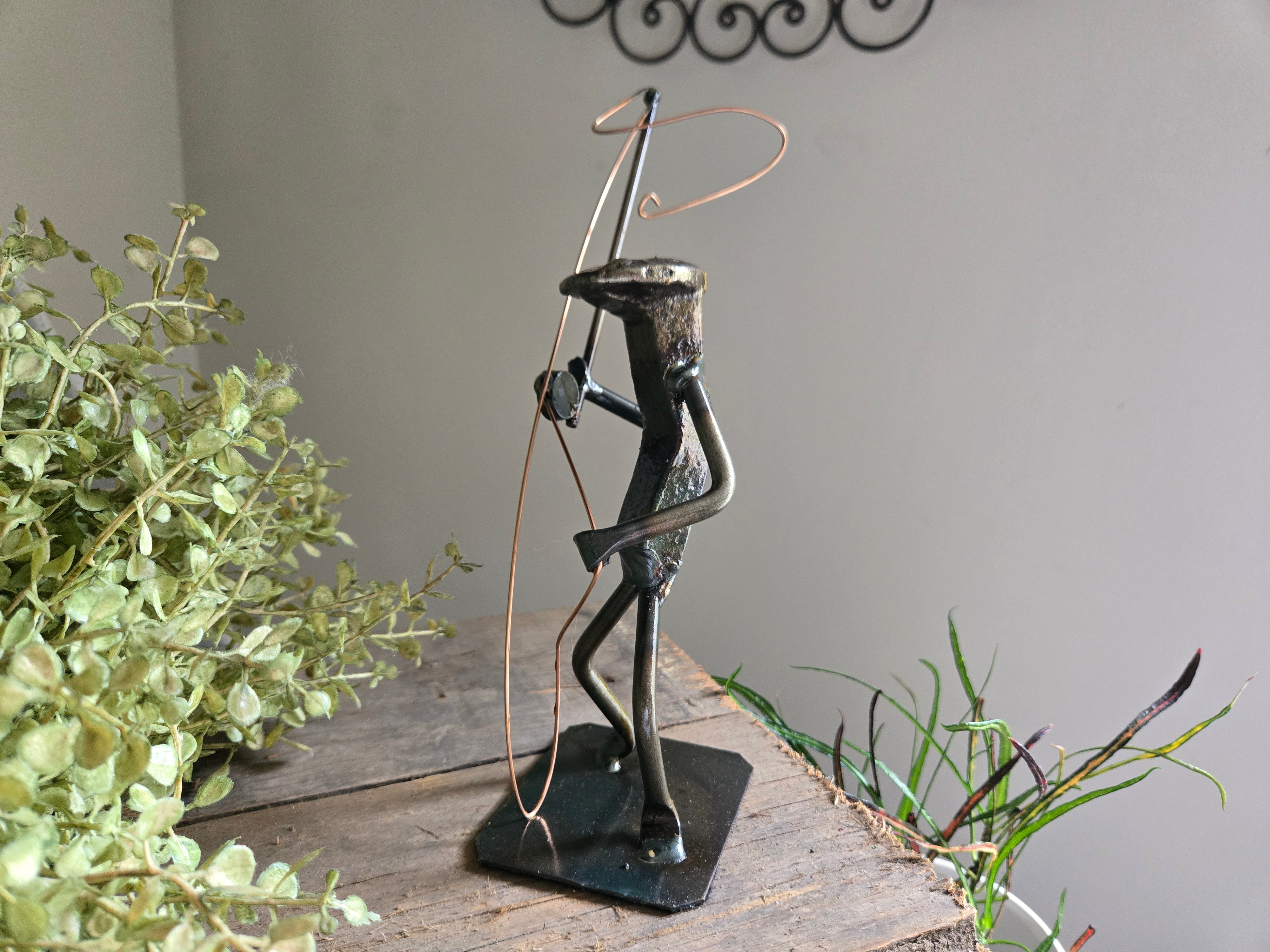 Fly Fishing - Outdoor Adventure Railroad Spike Sculpture – Roland