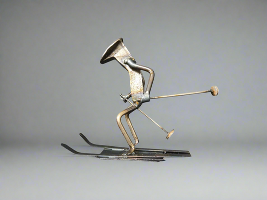 Skiers are roughly 6 inches tall.
