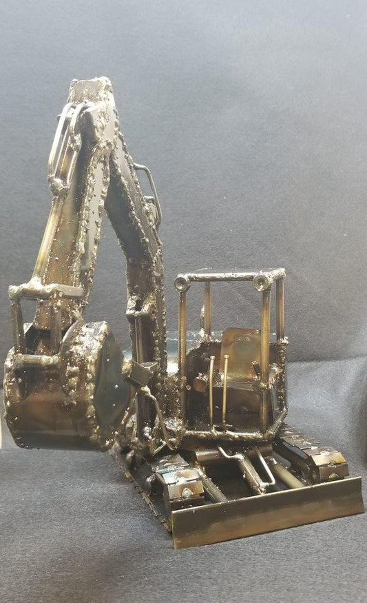 Excavator Bucket Metal Sculpture