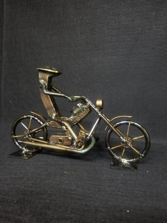 Motobikes are approximately 9 inches in length and 6 inches tall.