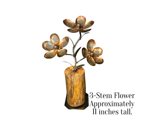 Flowers Metal Art Sculpture