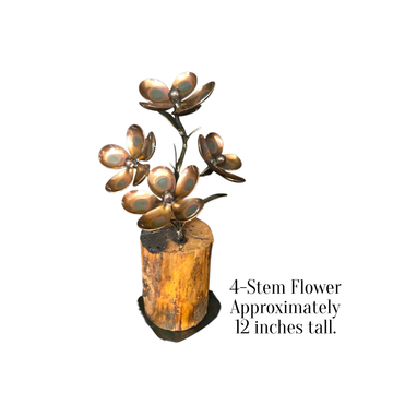 Flowers Metal Art Sculpture