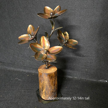 Flowers Metal Art Sculpture