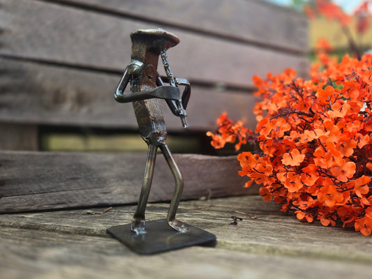 Clarinet - Musical Railroad Spike Sculpture