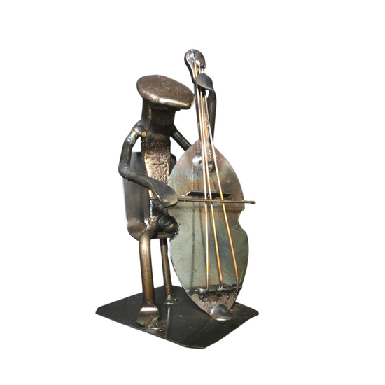 Cello Player is approx. 5 inches tall.