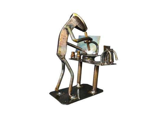 Chemist/Scientist - Intellectual Railroad Spike Sculpture