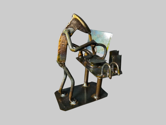 Chemist/Scientist - Intellectual Railroad Spike Sculpture