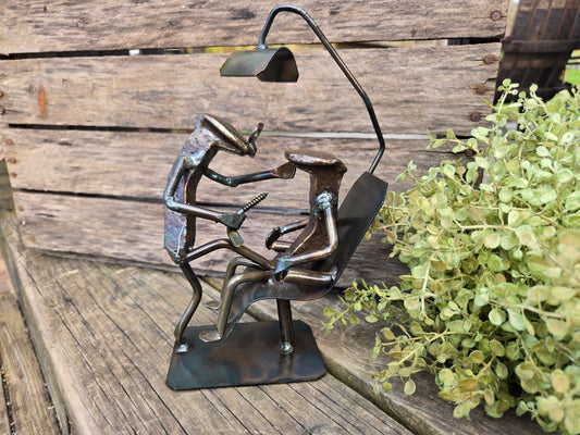 This product stands approximately 7-9 inches tall, depending on the overhead lamp.