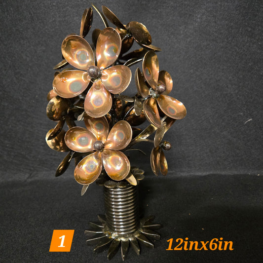 Flowers Metal Art Sculpture