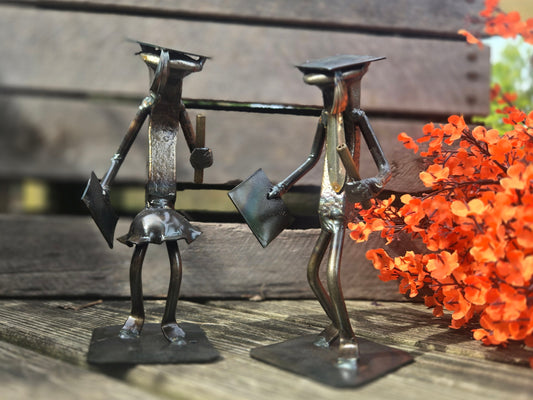 The Graduate Railroad Spike Sculpture