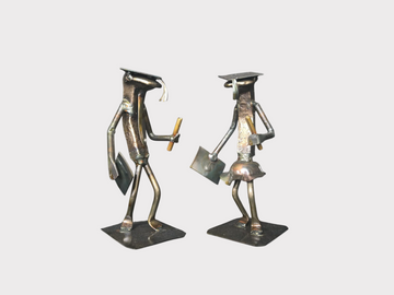 The Graduate Railroad Spike Sculpture