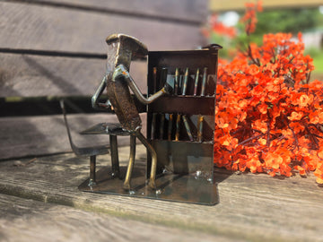 Book Lover/Librarian Themed Railroad Spike Sculpture