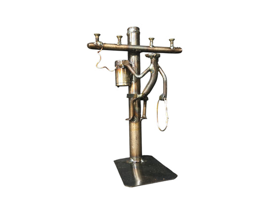 Lineman - Utility-Themed Railroad Spike Sculpture