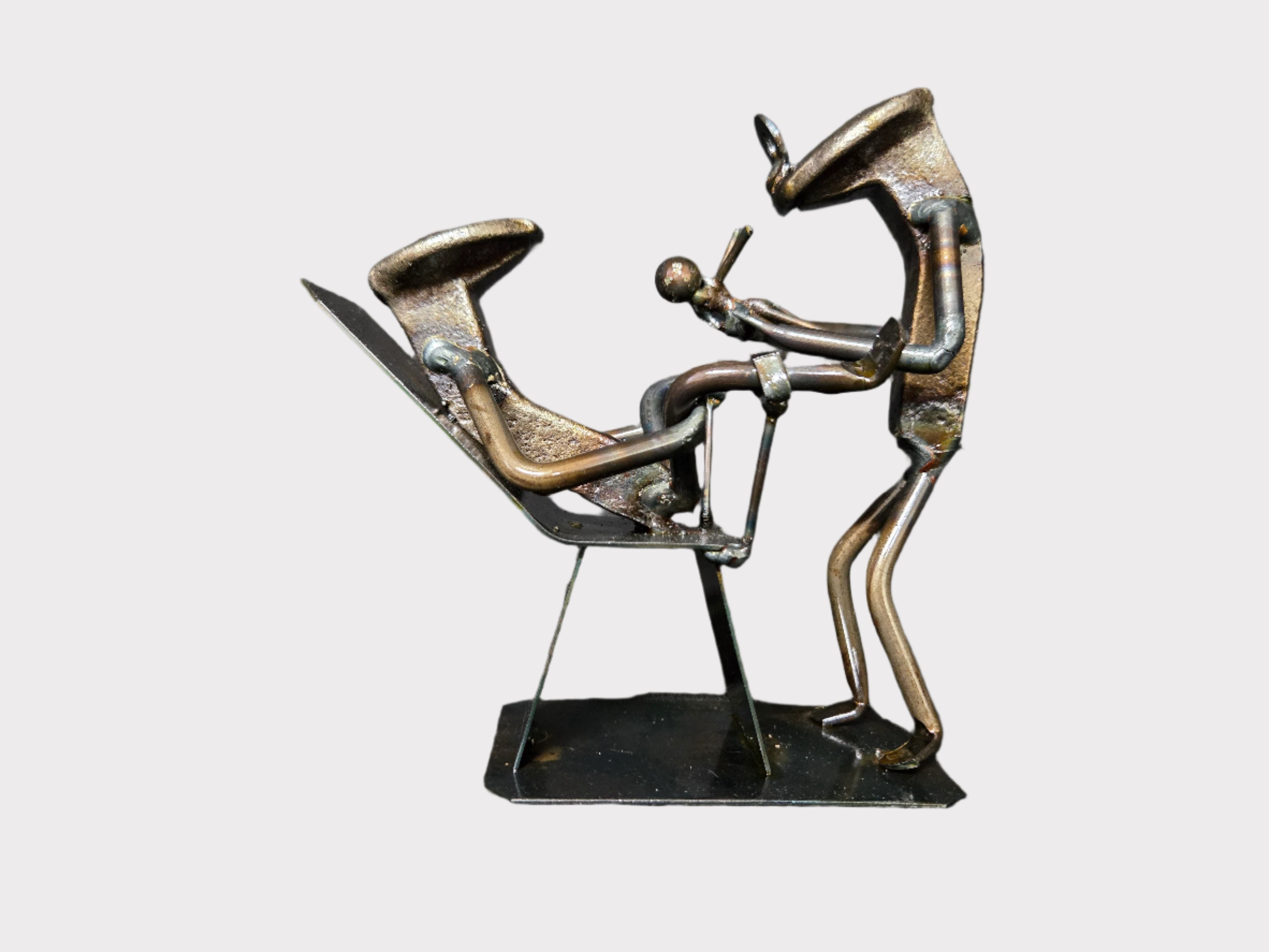 OB/GYN - Maternity-Themed Railroad Spike Sculpture – Roland Metal Art