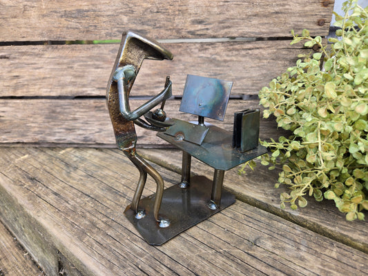 This product stands approximately 6 to 7 inches tall. 