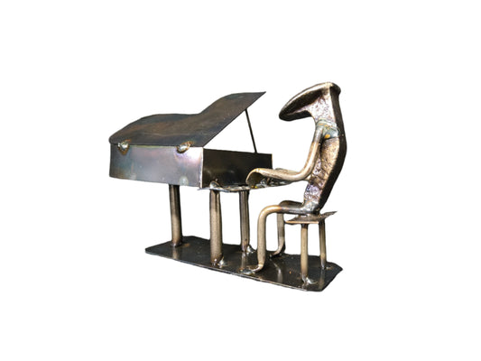 Piano - Musical Elegance Railroad Spike Sculpture