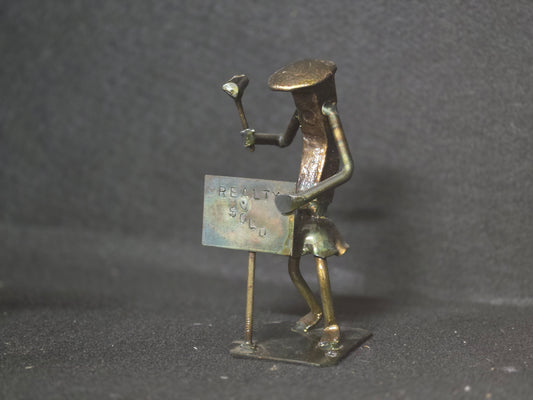 Realtor - Railroad Spike Sculpture