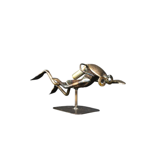 Scuba - Railroad Spike Figurine