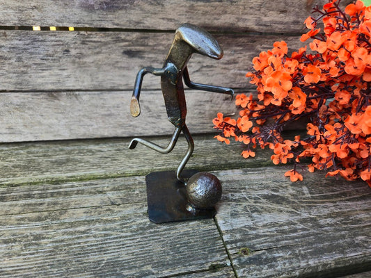 Soccer - Railroad Spike Figurine
