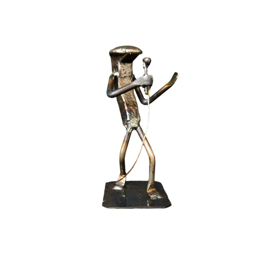 Singer - Railroad Spike Figurine