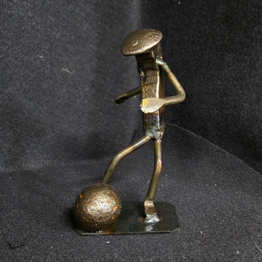 Soccer - Railroad Spike Figurine