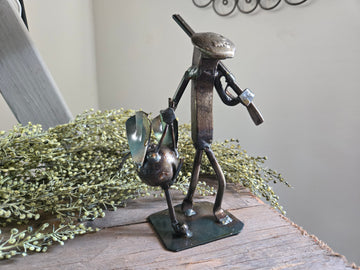 Turkey Hunter Railroad Spike Figurine