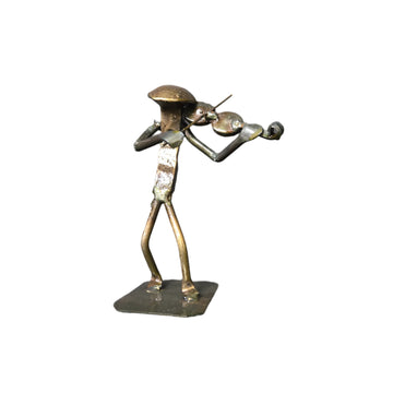 Violin Railroad Spike Figurine