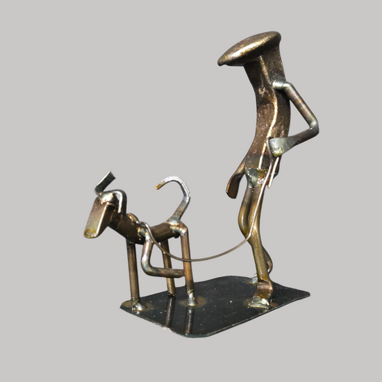 "Flopping Ears" One ear up and one ear down. Figure stands approx. 6 inches tall.