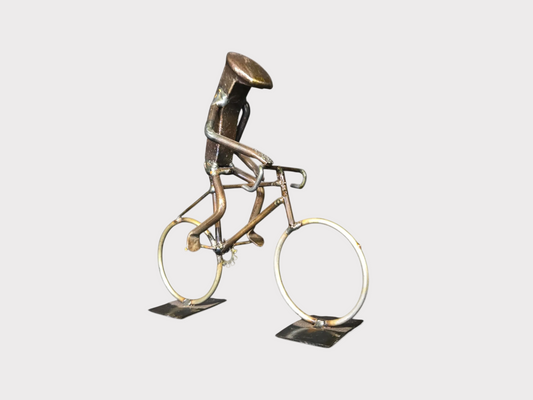 Bicycle - Dynamic Railroad Spike Sculpture