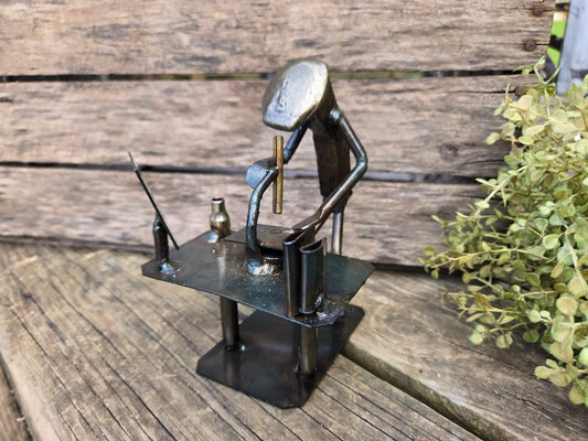 This product stands approximately 6 to 7 inches tall. 