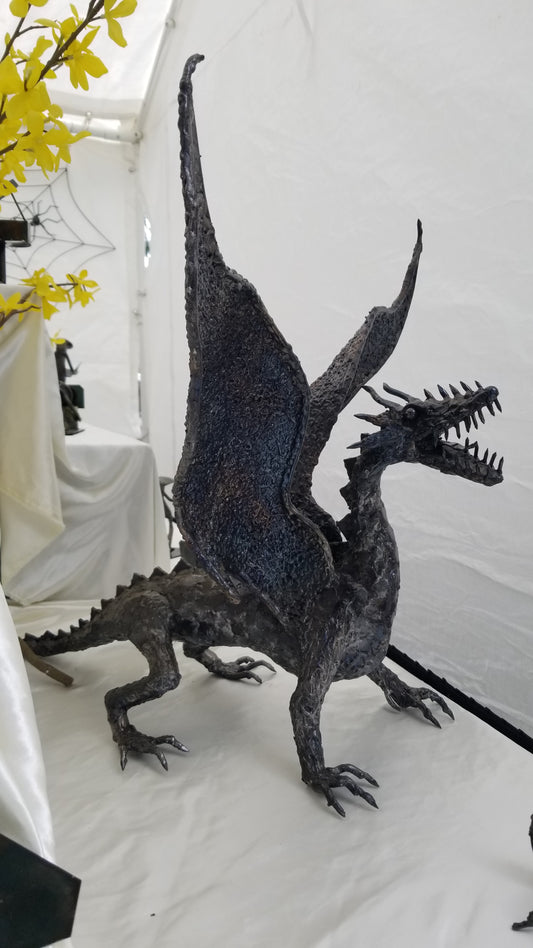 dragon large sculpture metal art