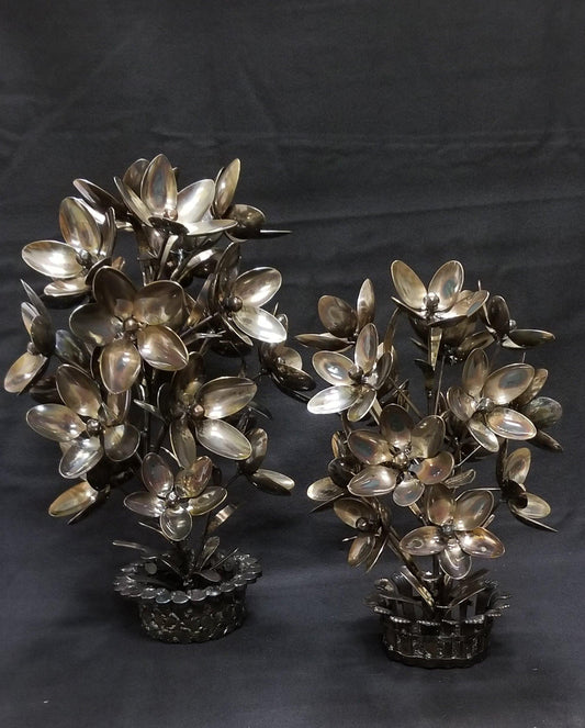 Flowers Metal Art Sculpture