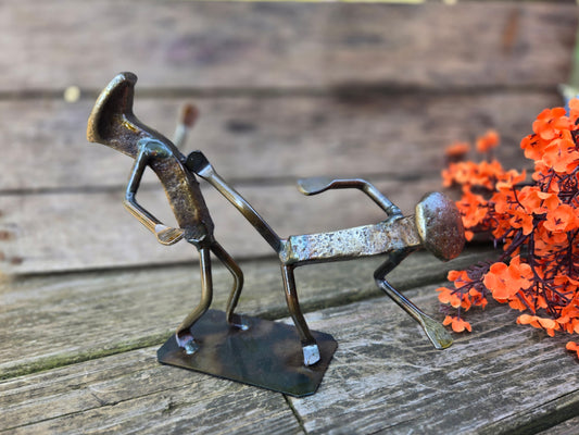 Karate - Jiu Jitsu- Martial Arts-Themed Railroad Spike Sculpture