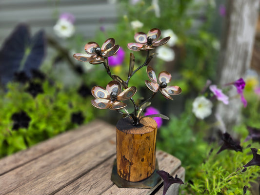 Flowers Metal Art Sculpture