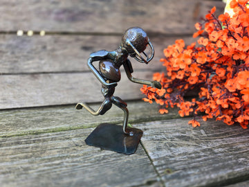 Football - Athletic-Themed Railroad Spike Sculpture