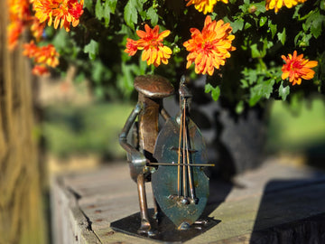 Cello - Melodic Railroad Spike Sculpture