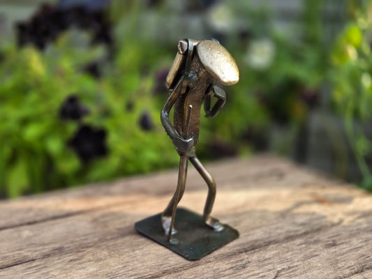 Hiker - Adventure-Themed Railroad Spike Sculpture