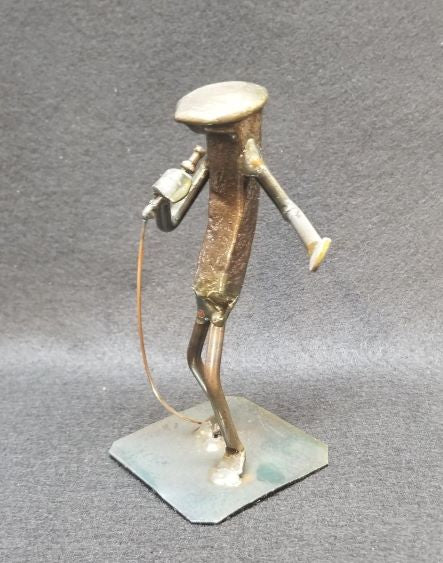 Singer - Railroad Spike Figurine